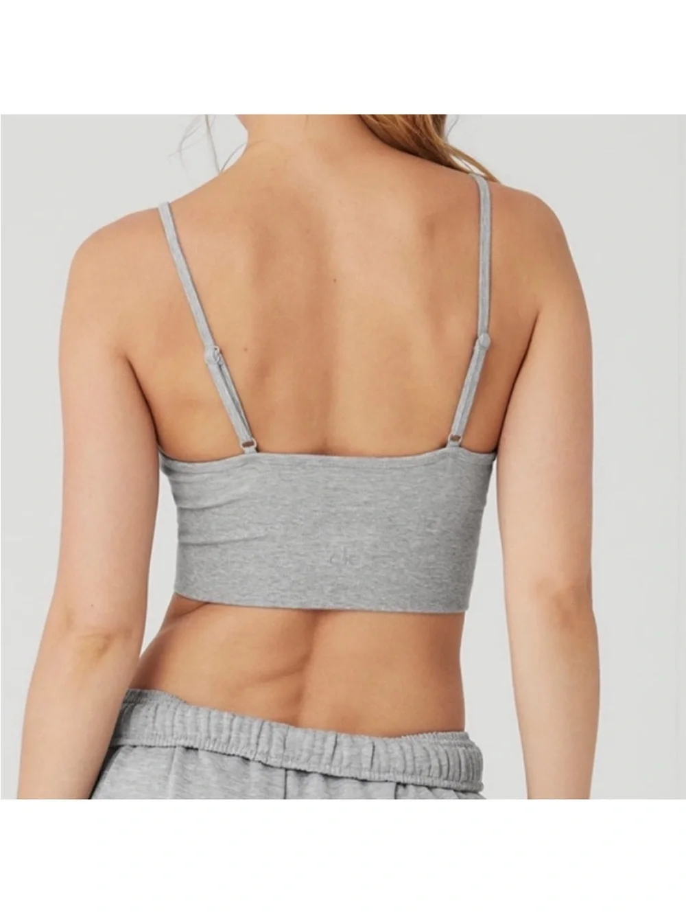 ALO Yoga Light Grey V-Neck Bralette